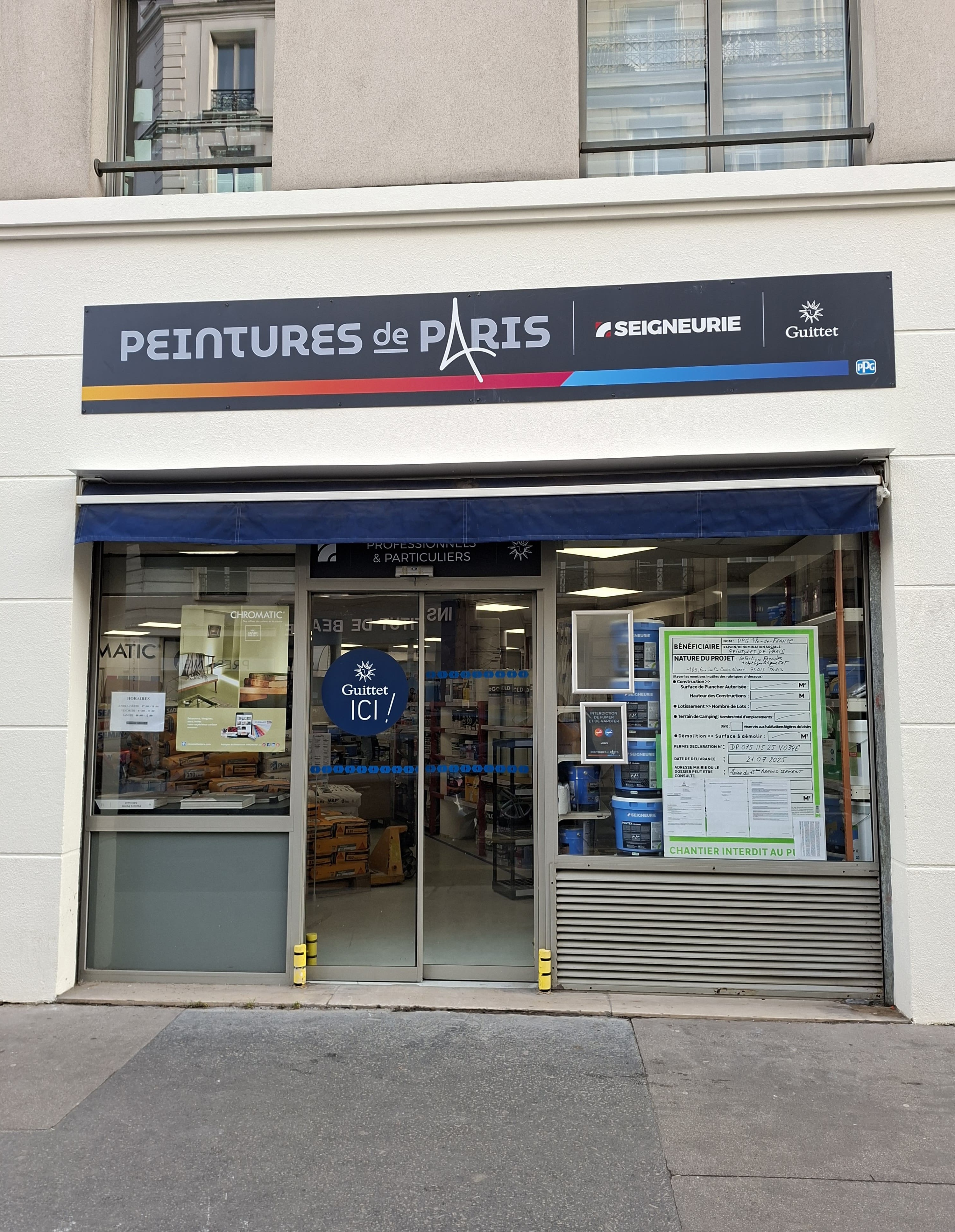 Magasin Peintures de Paris PARIS 15EME